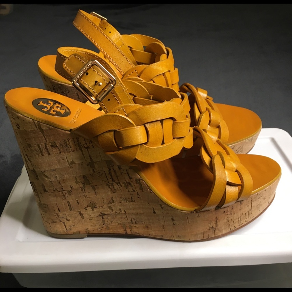 Tory Burch wedge sandal.